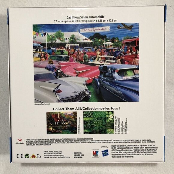 Big Ben Vintage Classic Car Show 1953 Puzzle 1000 Pcs Jigsaw Automobile Vehicle - Picture 2 of 9